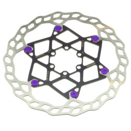 Galfer Floating Wave DB014FLWP 6 Loch 203mm x 2.0mm purple Bremsscheibe
