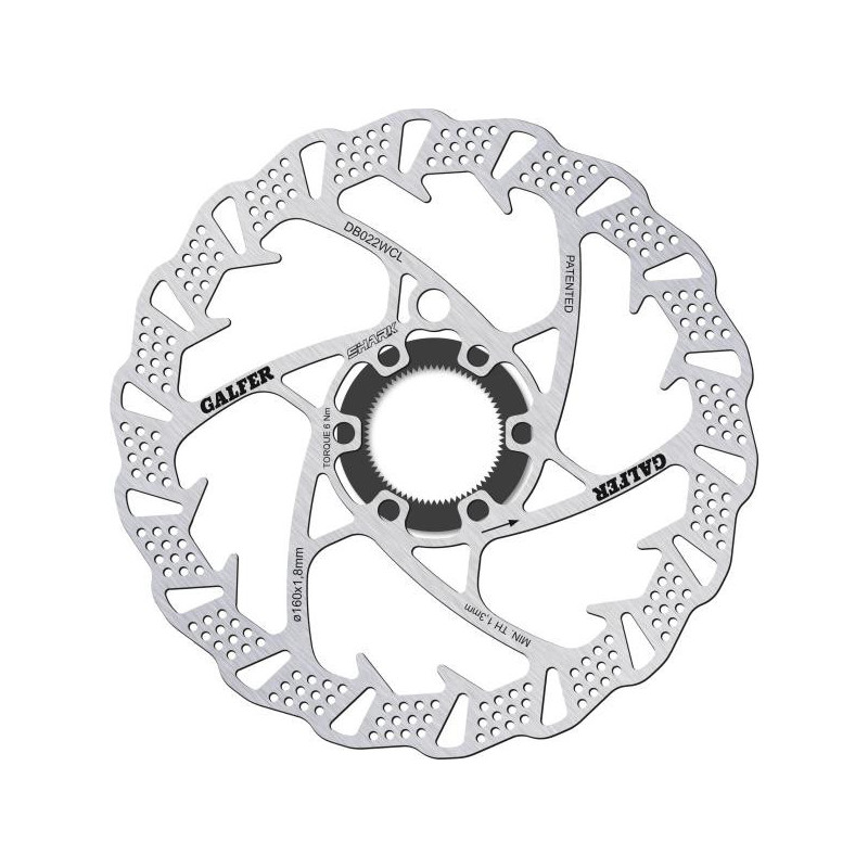 Galfer Shark DB022WCL Centerlock 160mm x 1.8mm Bremsscheibe