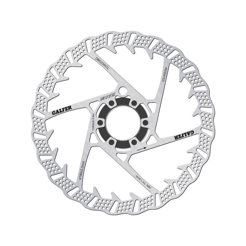 Galfer Shark DB023WCL Centerlock 180mm x 2.0mm Bremsscheibe