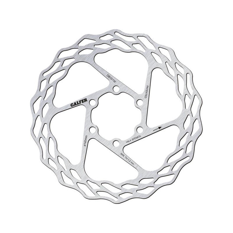 Galfer Road Wave DB101W 6 Loch 140mm x 1.8mm Bremsscheibe