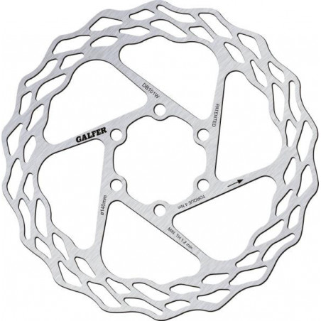 Galfer Road Wave DB101W 6 Loch 140mm x 1.8mm Bremsscheibe