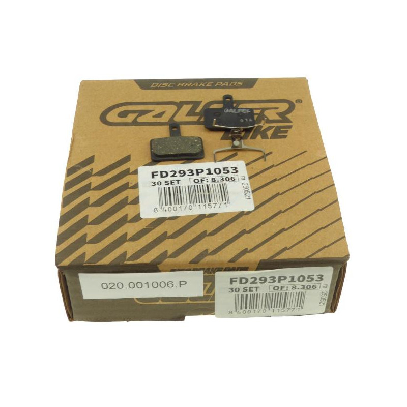 Galfer Performance FD293 Shimano Deore/Tektro Auriga/Draco/Orion Bremsbeläge Werkstattverpackung 30 Paar