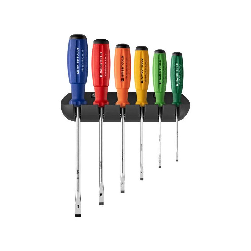 PB Swiss Tools PB 8240 RB Schraubenzieherset mit Wandhalter