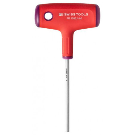 PB Swiss Tools PB 1206 Grösse 4/80 mm Quergriff Innensechskant-Schraubenzieher