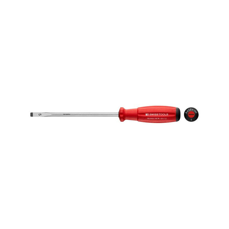 PB Swiss Tools PB 8100 RB SwissGrip Grösse 5 Schlitz Schraubenzieher