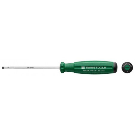 PB Swiss Tools PB 8100 RB SwissGrip Grösse 1 Schlitz Schraubenzieher
