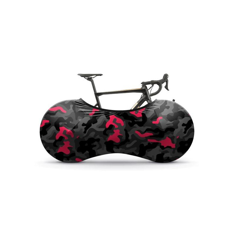 VELOSOCK Indoor Bike Cover Camo Black Pink
