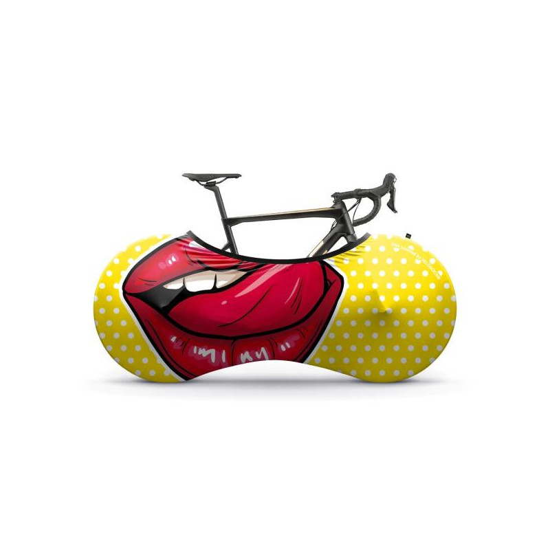 VELOSOCK Indoor Bike Cover Yellow Kiss