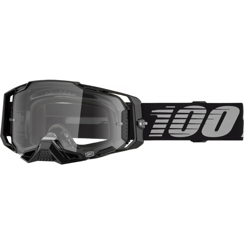 100percent Armega Goggle Black - Clear Lens