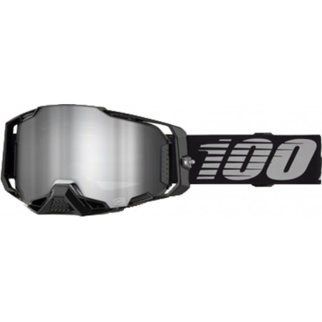 100percent Armega Goggle Black - Mirror Silver Lens