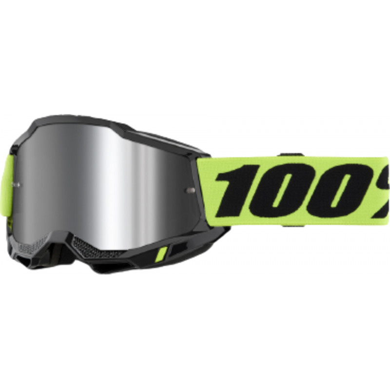 100percent Goggle Accuri 2 Neon Yellow - Mirror Silver Lens
