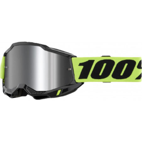 100percent Goggle Accuri 2 Neon Yellow - Mirror Silver Lens