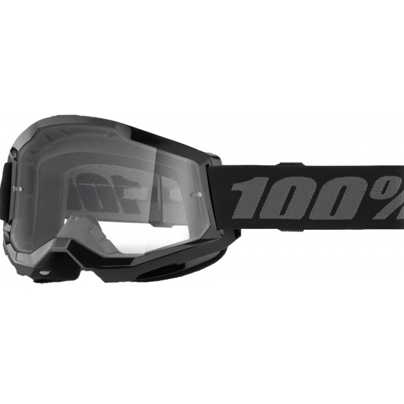 100percent Goggle Strata 2 Black - Clear Lens