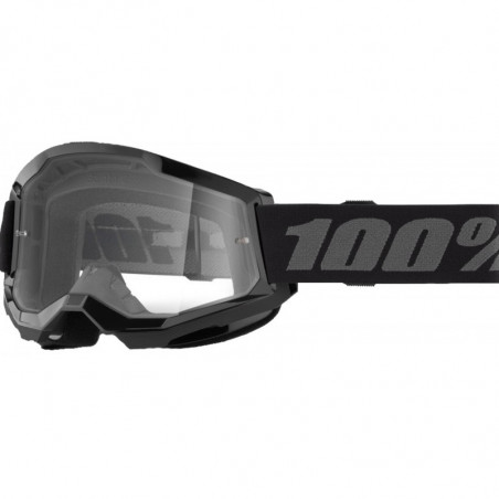 100percent Goggle Strata 2 Black - Clear Lens