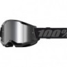 100percent Goggle Strata 2 Black - Mirror Silver Lens