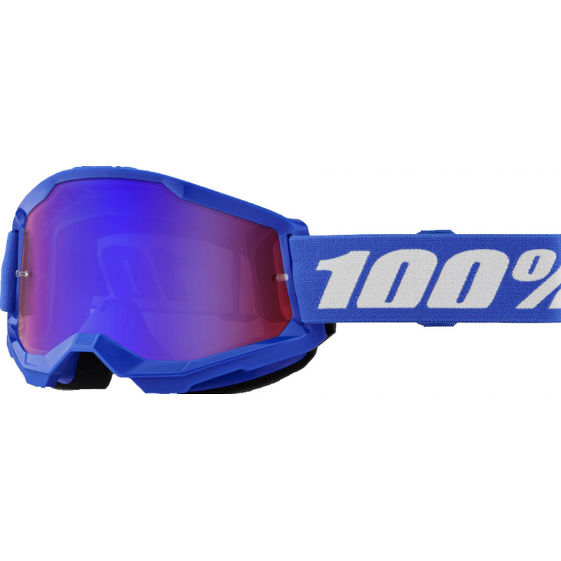 100percent Goggle Strata 2 Blue - Mirror Red/Blue Lens