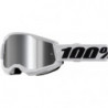 100percent Goggle Strata 2 White - Mirror Silver Lens
