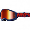 100percent Goggle Strata 2 Navy - Mirror Red Lens