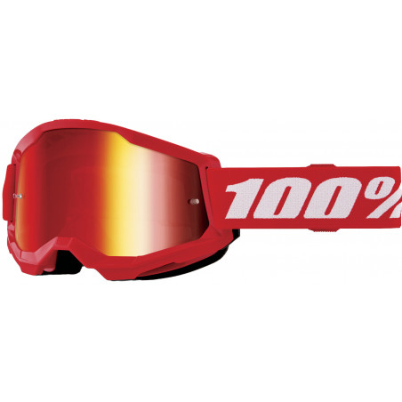 100percent Goggle Strata 2 Junior Red - Mirror Red Lens