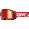 100percent Goggle Strata 2 Junior Red - Mirror Red Lens