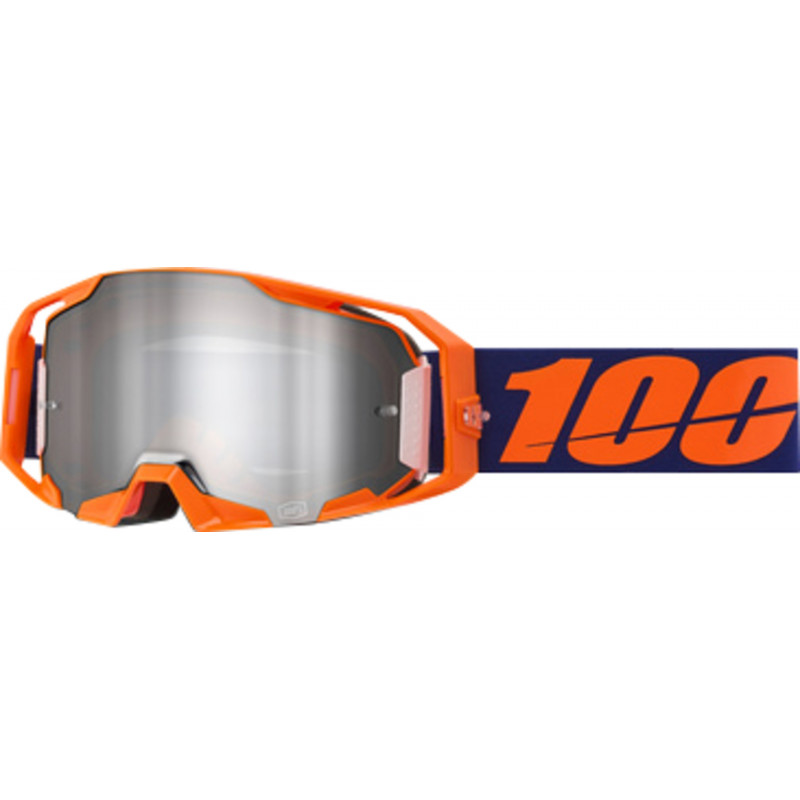 100percent Goggle ARmatic Neon Orange - Mirror Silver Flash Lens