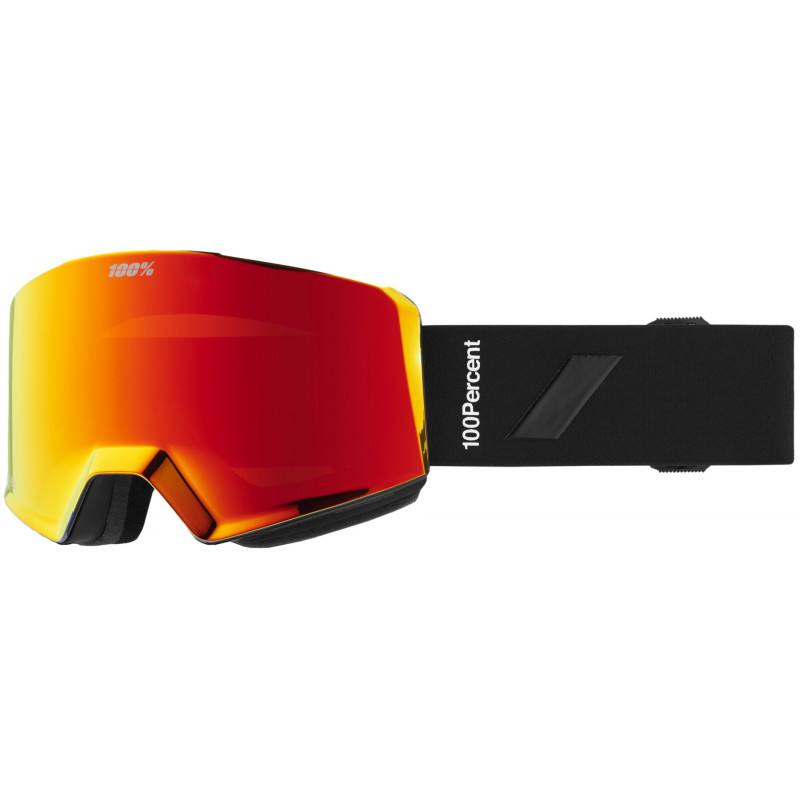 100percent NORG HiPER Goggle Black/Red - Mirror Red Lens
