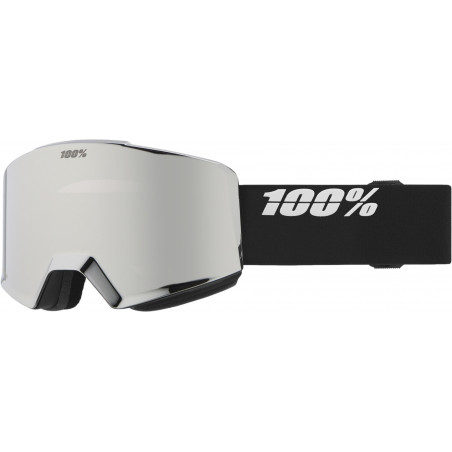100percent NORG HiPER Goggle Black/Silver - Mirror Silver Lens