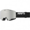 100percent NORG HiPER Goggle Black/Silver - Mirror Silver Lens