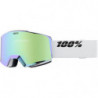 100percent NORG HiPER Goggle White/Green - Mirror Green Lens