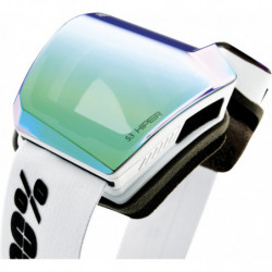 100percent NORG HiPER Goggle White/Green - Mirror Green Lens