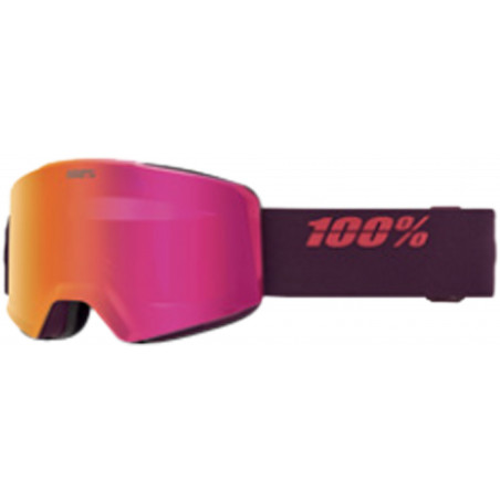 100percent NORG HiPER Goggle Deep Cherry - Mirror Dark Red Lens