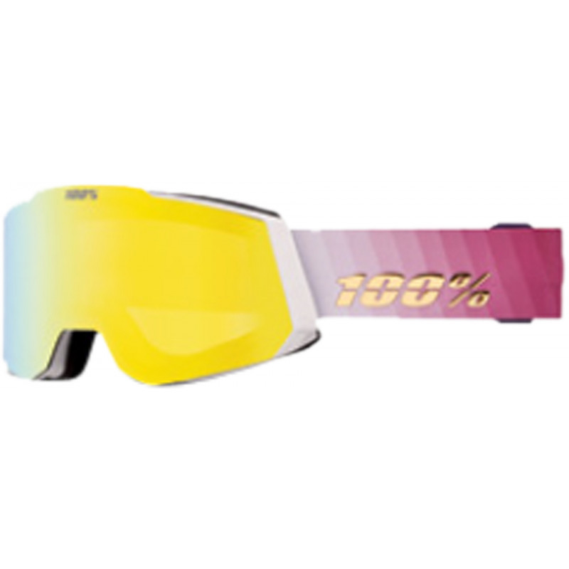 100percent SNOWCRAFT HiPER Goggle Turbine - Mirror Yellow Gold Len