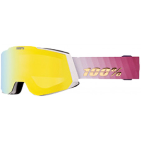 100percent SNOWCRAFT HiPER Goggle Turbine - Mirror Yellow Gold Len