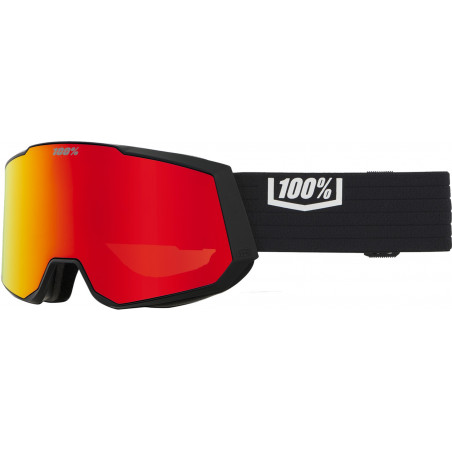 100percent Snowcraft XL Hiper Goggle Black/White - Mirror White Lens