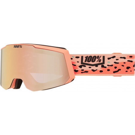 100percent SNOWCRAFT S HiPER Goggle Safari - Mirror Peach Lens