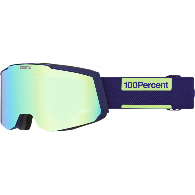 100percent Snowcraft S Hiper Goggle Eggplant - Green Mirror Lens