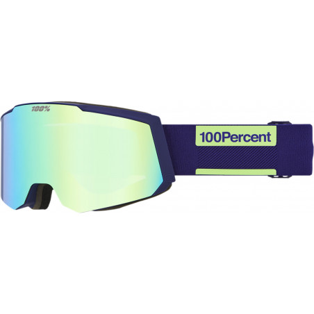 100percent Snowcraft S Hiper Goggle Eggplant - Green Mirror Lens