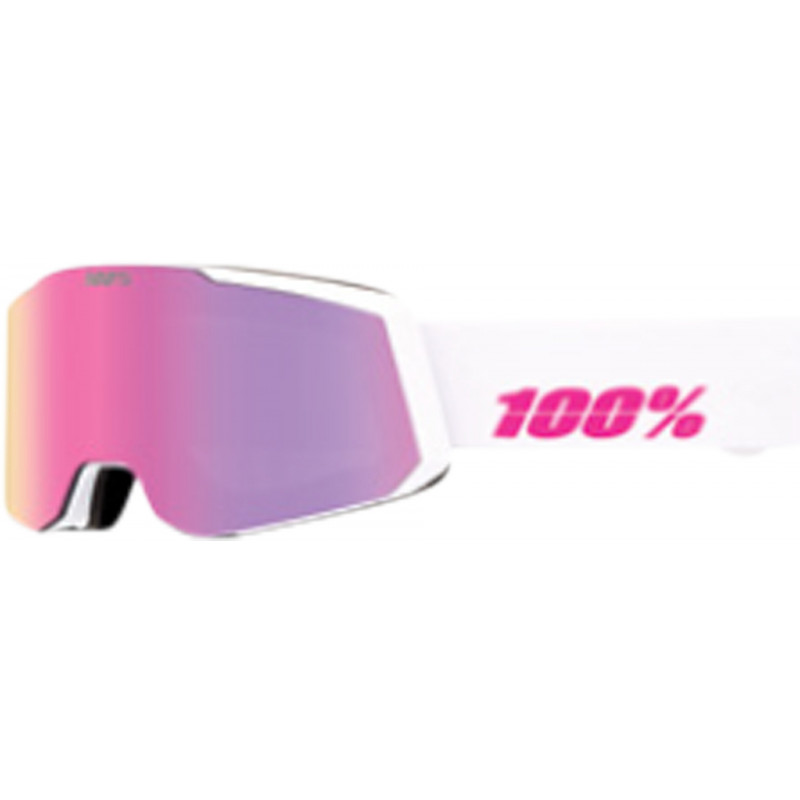 100percent SNOWCRAFT S HiPER Goggle Essential White/Pink - Mirror