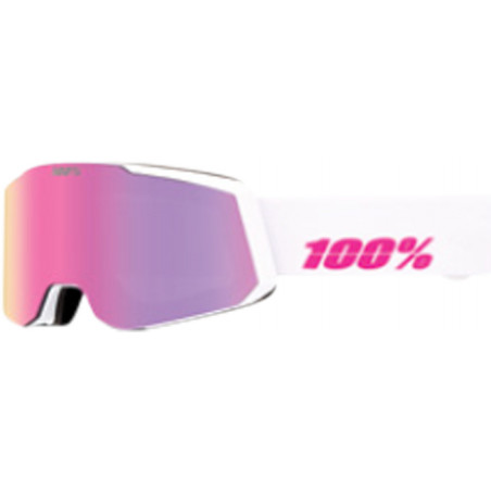 100percent SNOWCRAFT S HiPER Goggle Essential White/Pink - Mirror