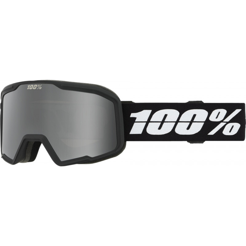100percent Valnor Goggle Black/Silver - Silver Mirror Lens