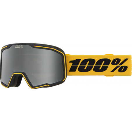 100percent Valnor Goggle Black Camel - Silver Mirror Lens