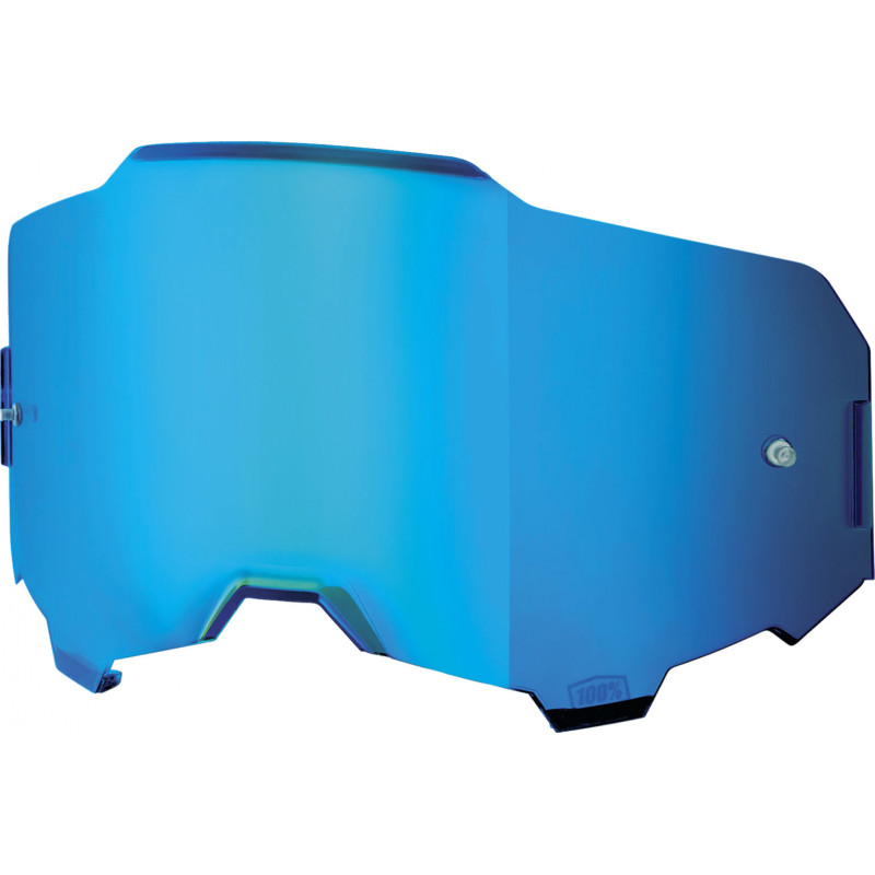 100percent Armega/ARmatic Repl. - Injected Mirror Blue Lens