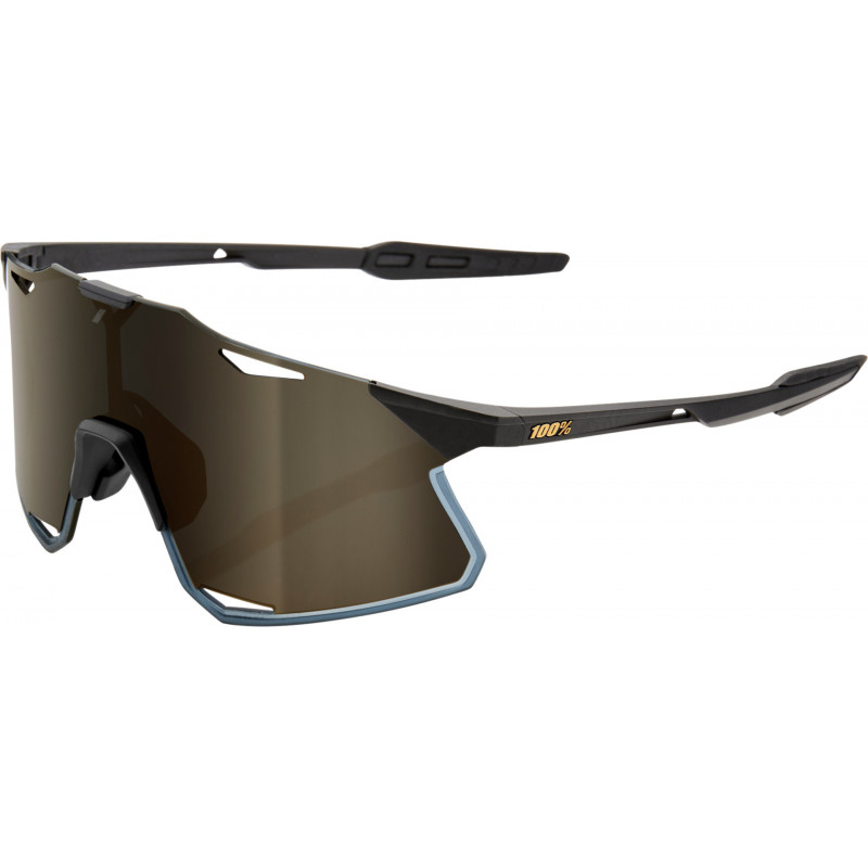 100percent Brille Hypercraft Matte Black-Soft Gold Mirror Lens