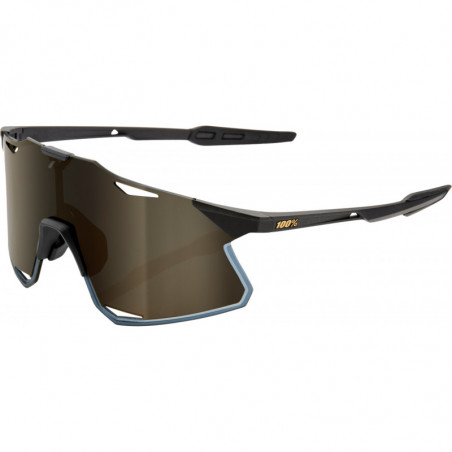 100percent Brille Hypercraft Matte Black-Soft Gold Mirror Lens