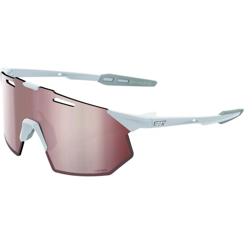 100percent Brille Hypercraft SQ - Matte Stone Grey - HiPER Crimson Silver Mirror Lens
