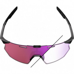 100percent Brille Hypercraft SQ - Gloss Black - Purple Mirror Photochromic Lens