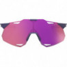 100percent Brille Hypercraft XS - Satin Storm Metallic - Purple Mirror Lens