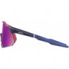 100percent Brille Hypercraft XS - Satin Storm Metallic - Purple Mirror Lens