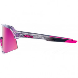 100percent Brille S3 Polished Translucent Grey - Purple Multilayer Mirror Lens