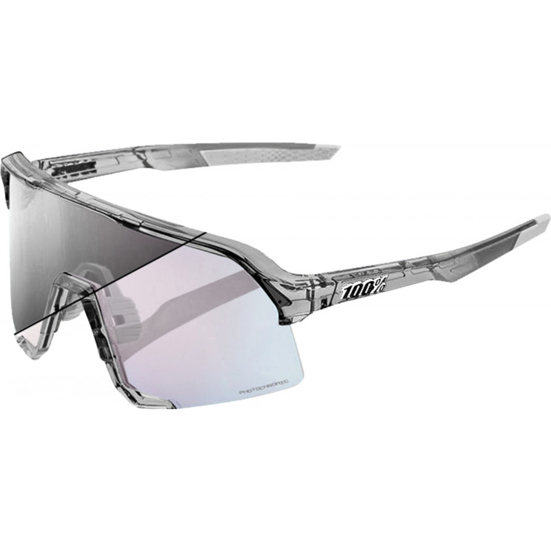 100percent Brille S3 - Polished Translucent Grey - Rose Gold Mirror Photochromic Lens